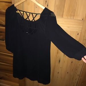 Black shift dress